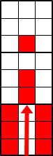 １面の揃え方３－２（ルービックキューブ平面図）